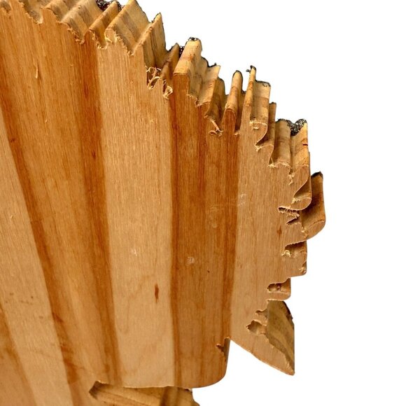 Old World Santa Wooden Signed George Bakes Cranston Victorian Holiday Decor 12" - Picture 11 of 12